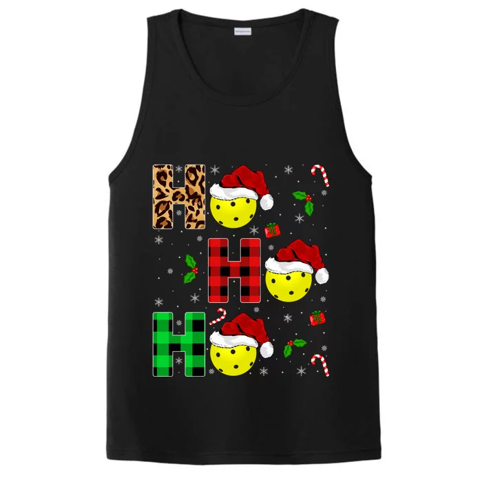 Xmas Holiday Matching Santa Ho Ho Ho Pickleball Christmas Gift Performance Tank