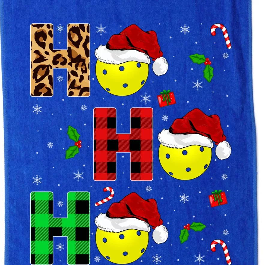 Xmas Holiday Matching Santa Ho Ho Ho Pickleball Christmas Gift Platinum Collection Golf Towel