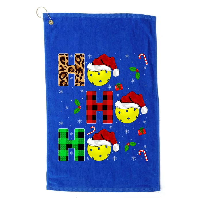 Xmas Holiday Matching Santa Ho Ho Ho Pickleball Christmas Gift Platinum Collection Golf Towel