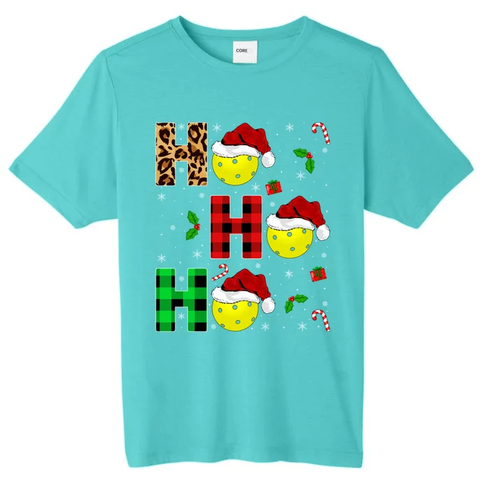 Xmas Holiday Matching Santa Ho Ho Ho Pickleball Christmas Gift ChromaSoft Performance T-Shirt