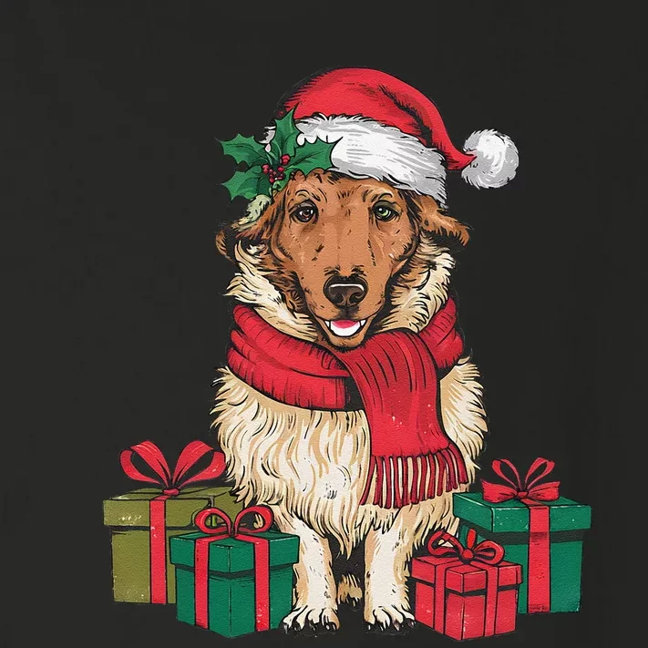 Xmas Holiday Santa Hat Anatolian Shepherd Dog Christmas Toddler Long Sleeve Shirt