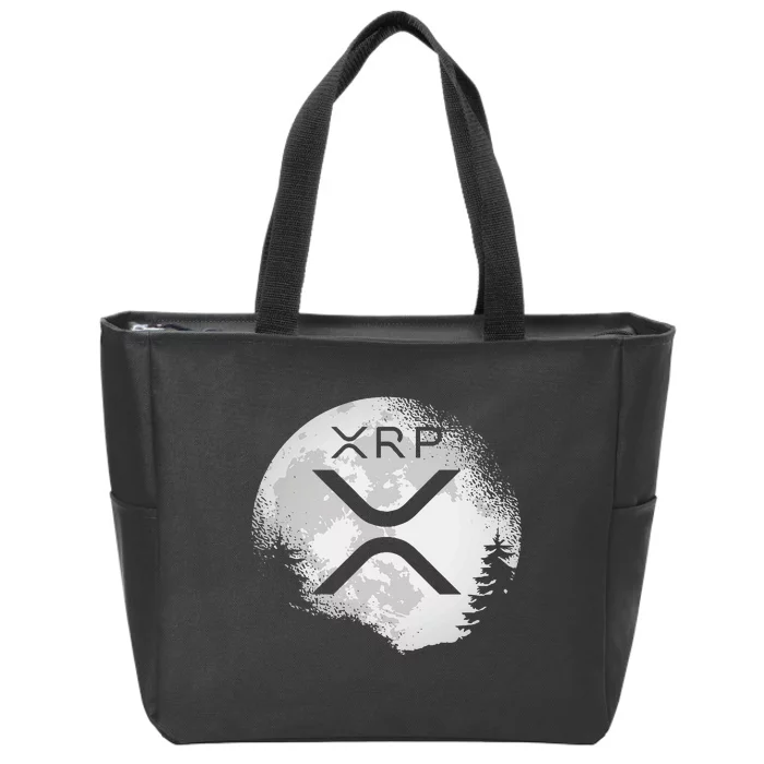 Xrp Hodl To The Moon Crypto Zip Tote Bag