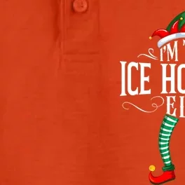 Xmas Ice Hockey Elf Matching Family Christmas Pjs Gift Dry Zone Grid Performance Polo