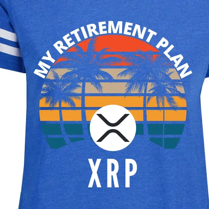 XRP Is My Retirement Plan XRP Ripple Logo XRP Cryptocurrency Enza Ladies Jersey Football T-Shirt