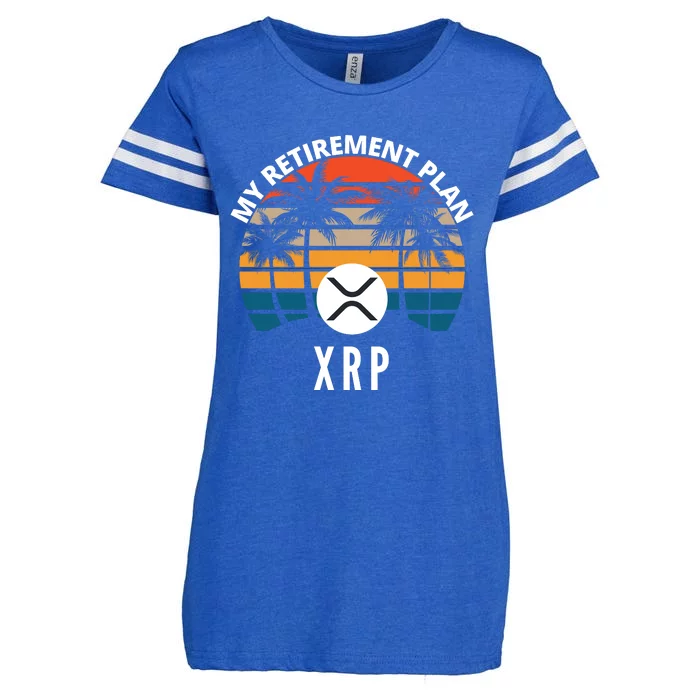 XRP Is My Retirement Plan XRP Ripple Logo XRP Cryptocurrency Enza Ladies Jersey Football T-Shirt