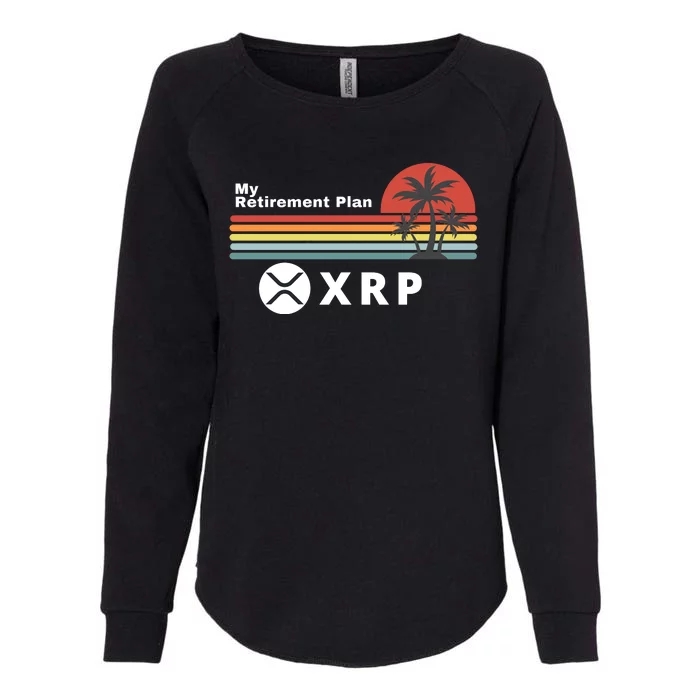 XRP Is My Retirement Plan, XRP Ripple Logo, Cryptocurrency Womens California Wash Sweatshirt