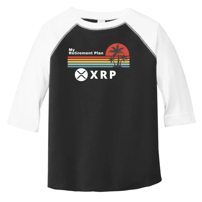 XRP Is My Retirement Plan, XRP Ripple Logo, Cryptocurrency Toddler Fine Jersey T-Shirt