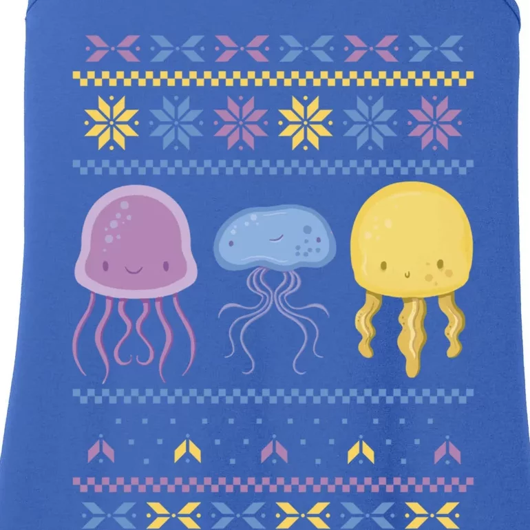 Xmas Jellyfish Merry Christmas Jellyfish Ugly Sweater Gift Ladies Essential Tank