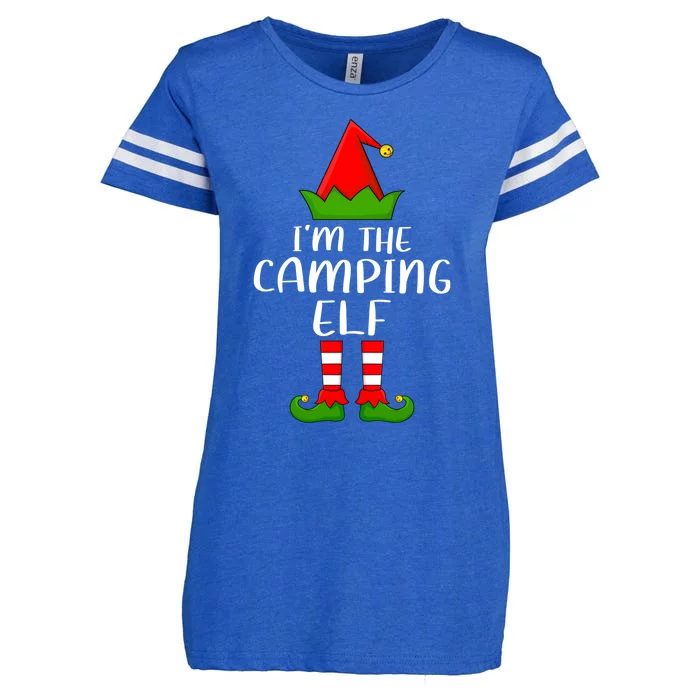 Xmas Lighting Camper Elf Lover IM The Camping Elf Christmas Great Gift Enza Ladies Jersey Football T-Shirt