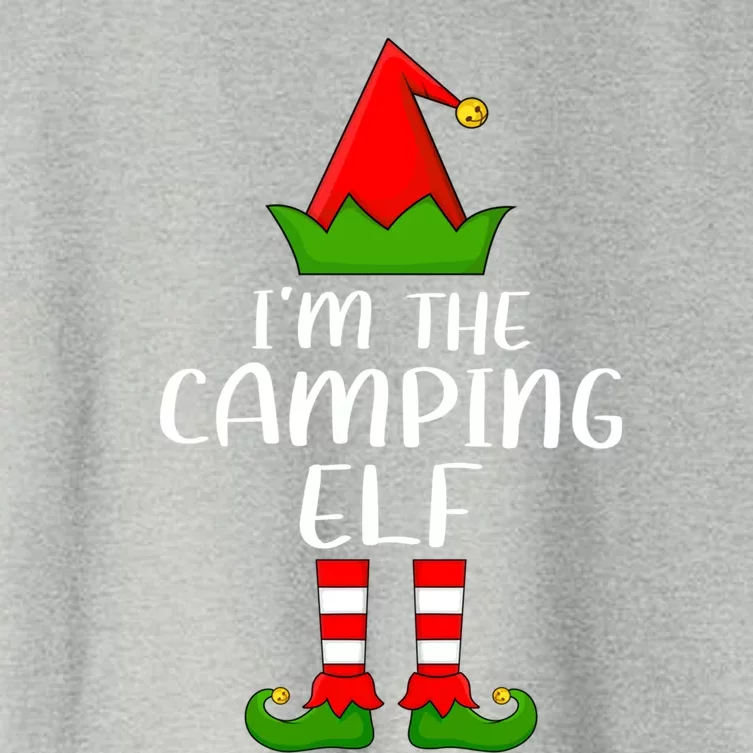 Xmas Lighting Camper Elf Lover IM The Camping Elf Christmas Great Gift Women's Crop Top Tee