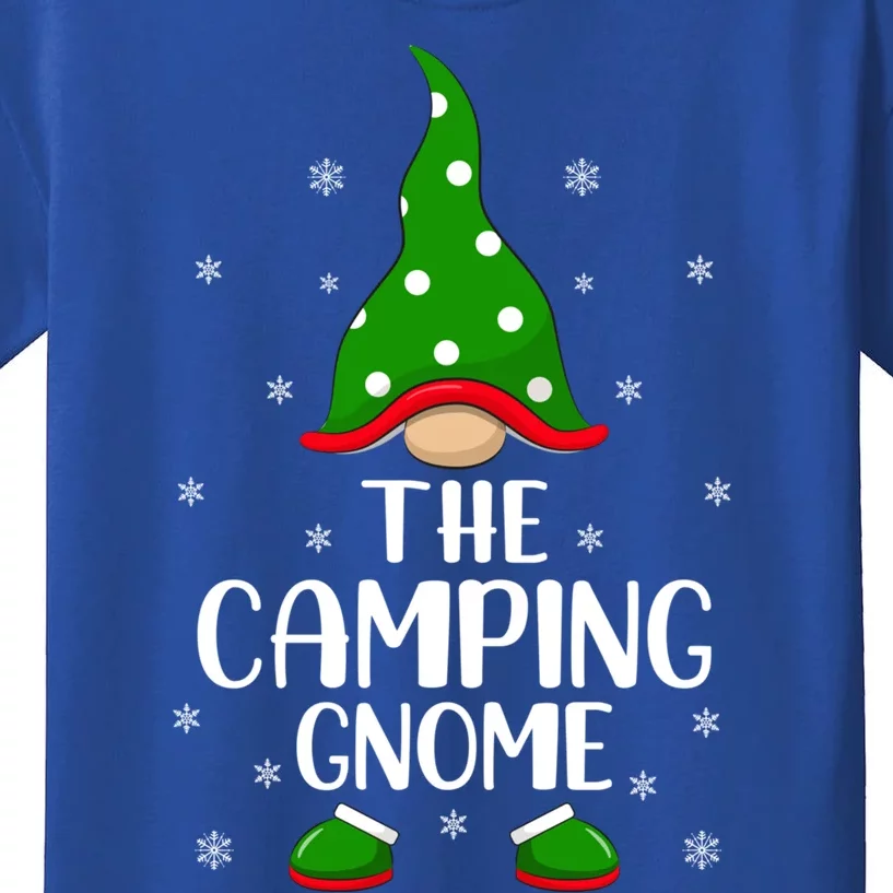 Xmas Lighting Camper Santa Christmas The Camping Gnome Gift Kids T-Shirt