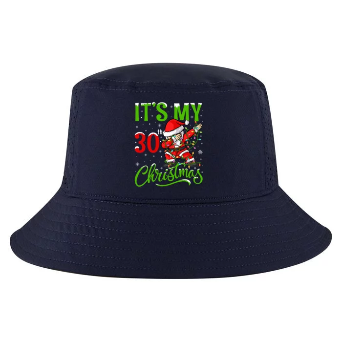 Xmas Lighting Dabbing Santa ItS My 30th Christmas Birthday Gift Cool Comfort Performance Bucket Hat