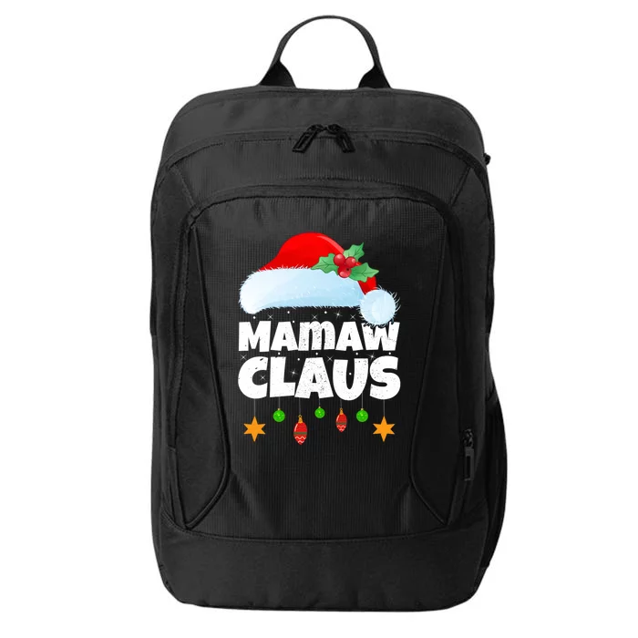 Xmas Lighting Family Matching Santa Mamaw Claus Christmas Gift City Backpack