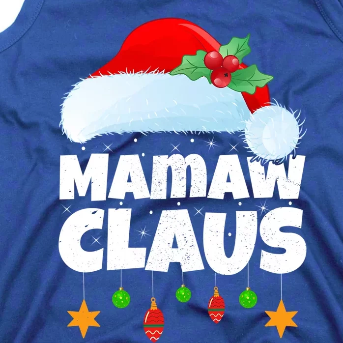 Xmas Lighting Family Matching Santa Mamaw Claus Christmas Gift Tank Top