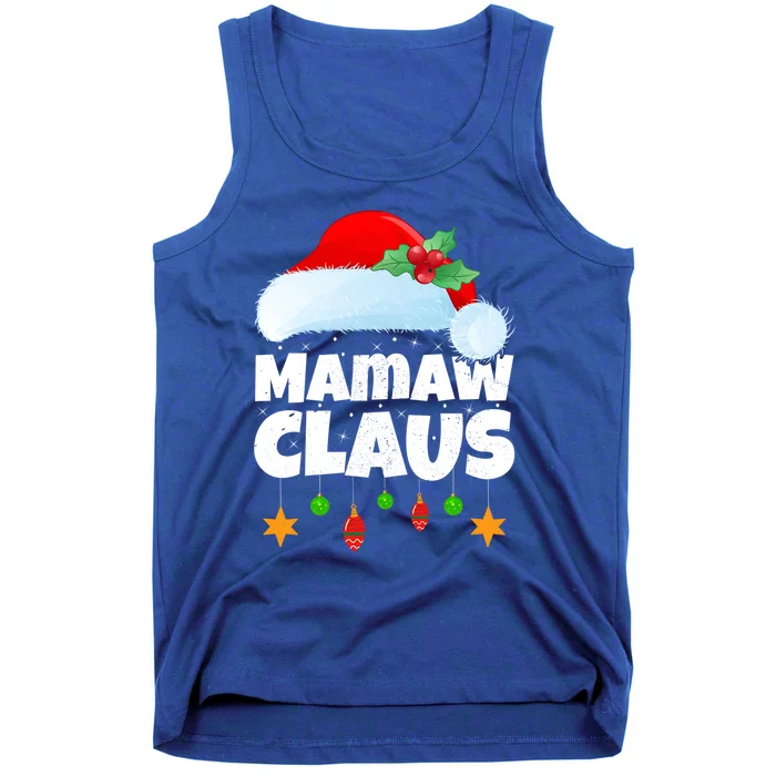 Xmas Lighting Family Matching Santa Mamaw Claus Christmas Gift Tank Top