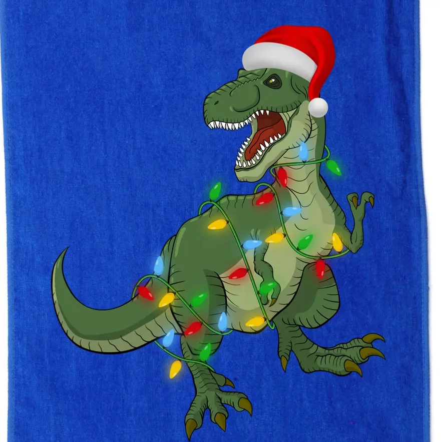 Xmas Lighting Holiday Santa Trex Dinosaur Christmas Gift Platinum Collection Golf Towel