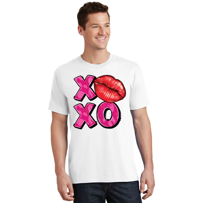 Xoxo Lips Kiss Valentines Day T-Shirt