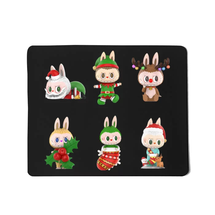 Xmas Labubu Lover Labubu The Monsters Christmas Santa Mousepad