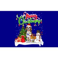 Xmas Lighting Matching Santa Beagle Dog Wearing Christmas Meaningful Gift Bumper Sticker