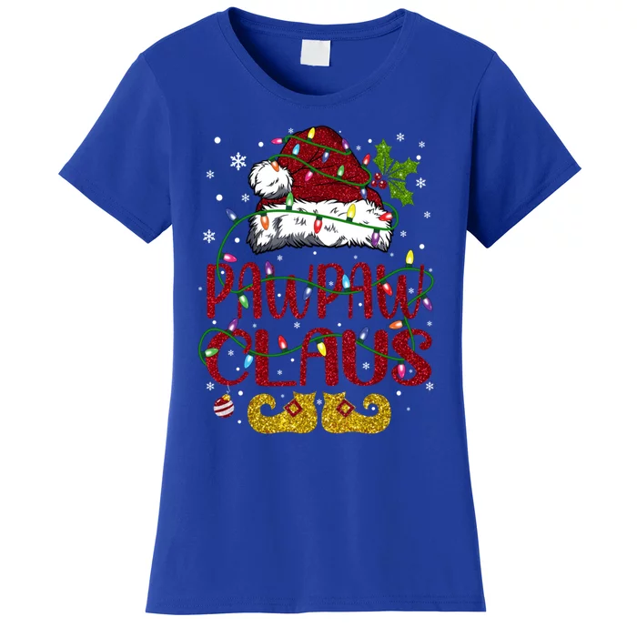 Xmas Lights Matching Family Christmas Santa Pawpaw Claus Gift Women's T-Shirt