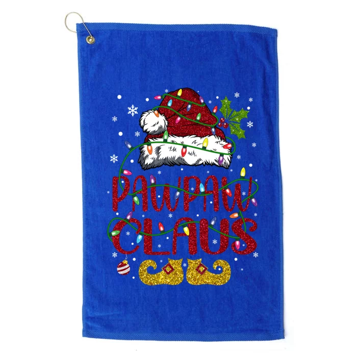 Xmas Lights Matching Family Christmas Santa Pawpaw Claus Gift Platinum Collection Golf Towel