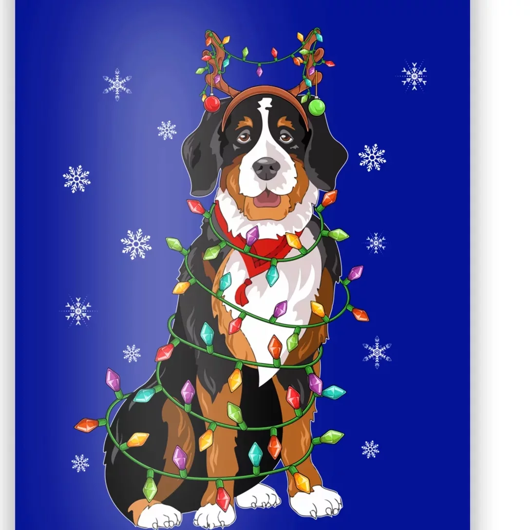 Xmas Lighting Reindeer Hat Bernese Mountain Dog Christmas Gift