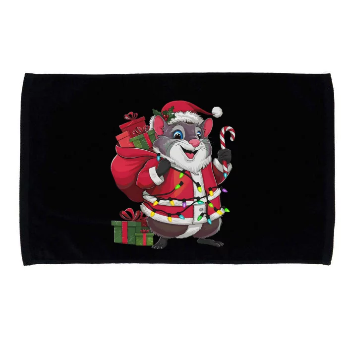 Xmas Lighting Santa Common Degu Christmas Microfiber Hand Towel