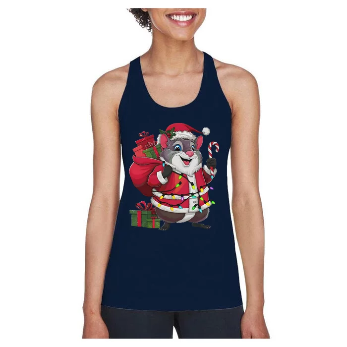 Xmas Lighting Santa Common Degu Christmas Women's Racerback Tank