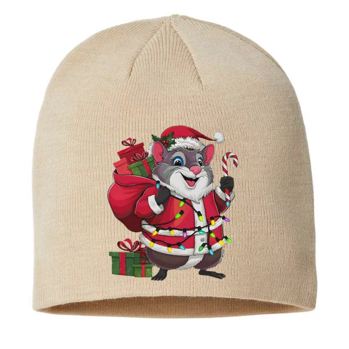 Xmas Lighting Santa Common Degu Christmas 8 1/2in Sustainable Knit Beanie