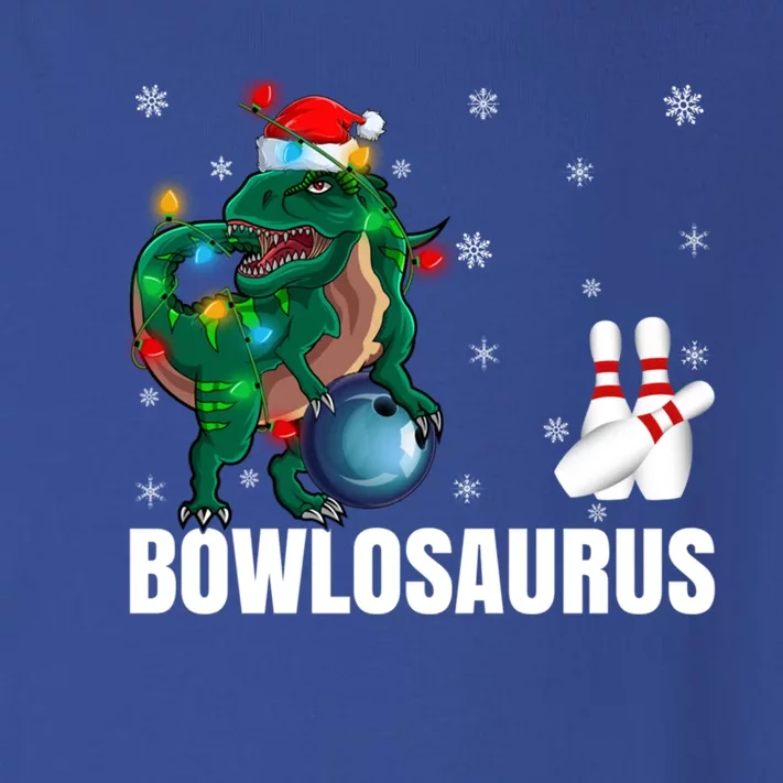 Xmas Lighting Santa Dinosaur Playing Bowling Christmas Meaningful Gift Toddler Long Sleeve Shirt