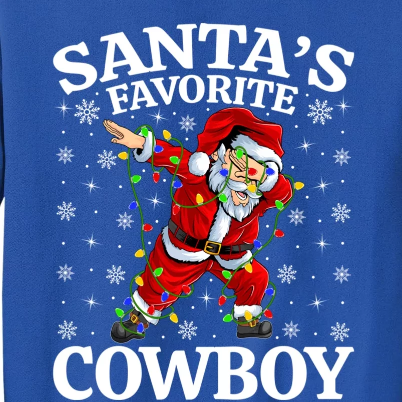 Xmas Lighting SantaS Favorites Cow Christmas Gift Sweatshirt