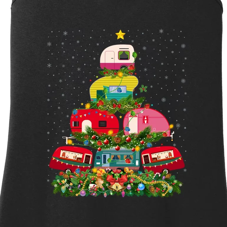 Xmas Lighting Santa Camping RV Christmas Tree Gift Ladies Essential Tank