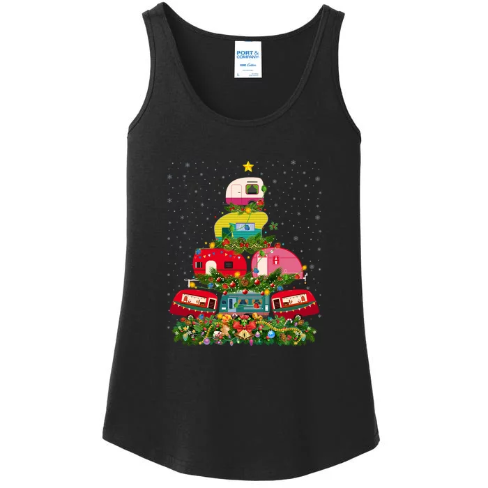 Xmas Lighting Santa Camping RV Christmas Tree Gift Ladies Essential Tank