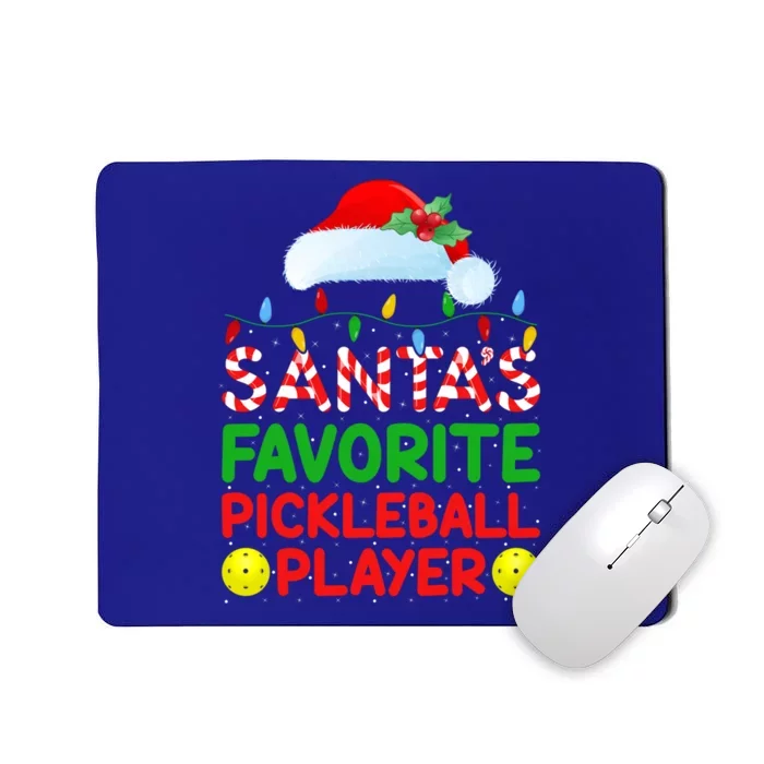 Xmas Lighting SantaS Favorite Pickleball Player Christmas Gift Mousepad