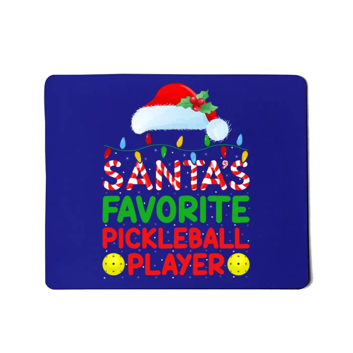 Xmas Lighting SantaS Favorite Pickleball Player Christmas Gift Mousepad