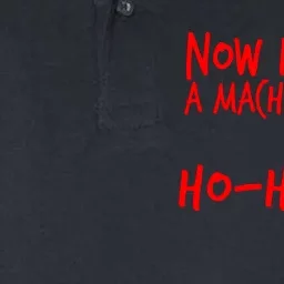 Xmas Now I Have a Machine Gun HO-HO-HO Christmas Softstyle Adult Sport Polo