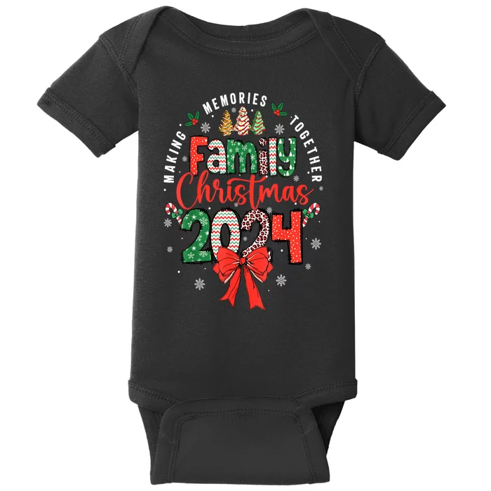 Xmas Making Memories Together Matching Family Christmas 2024 Gift Baby Bodysuit