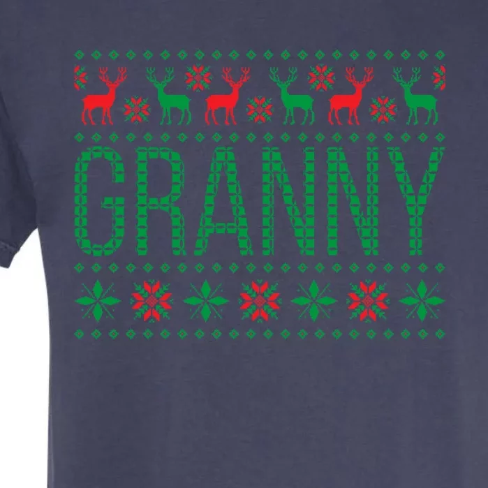 Xmas Matching Outfit For Holiday Party Granny Ugly Christmas Gift Garment-Dyed Heavyweight T-Shirt