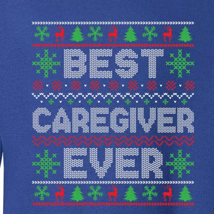 Xmas Matching Outfits For Holiday Party Best Caregiver Ever Gift Toddler Sweatshirt