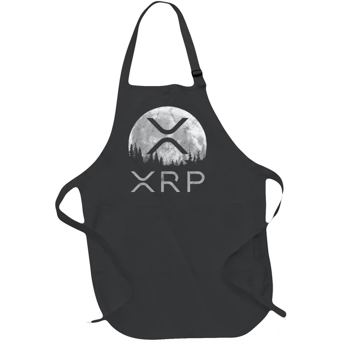 Xrp Moon Ripple Full-Length Apron With Pocket