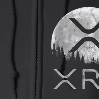 Xrp Moon Ripple Full Zip Hoodie