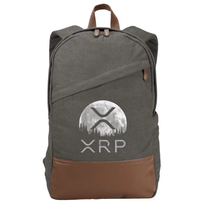 Xrp Moon Ripple Cotton Canvas Backpack