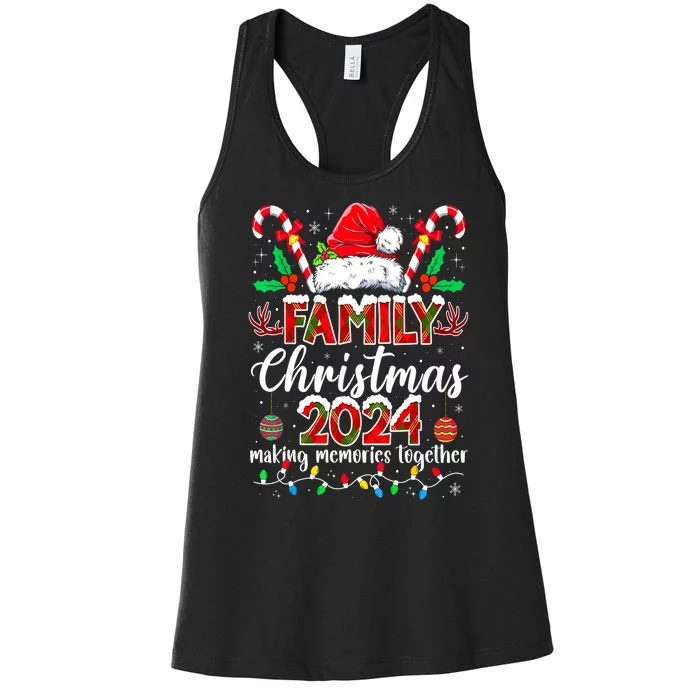 Xmas Matching Squad Santa Elf Funny Family Christmas 2024 Gift Women's Racerback Tank