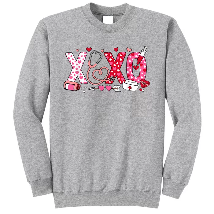 Xoxo Nurse Valentines Day Stethoscope Valentine For Nurse Sweatshirt