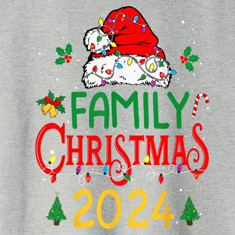 Xmas Outfits Team Santa Elf Squad Family 2024 Christmas Matching Gift Women's Crop Top Tee