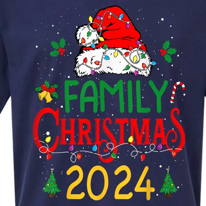 Xmas Outfits Team Santa Elf Squad Family 2024 Christmas Matching Gift Sueded Cloud Jersey T-Shirt