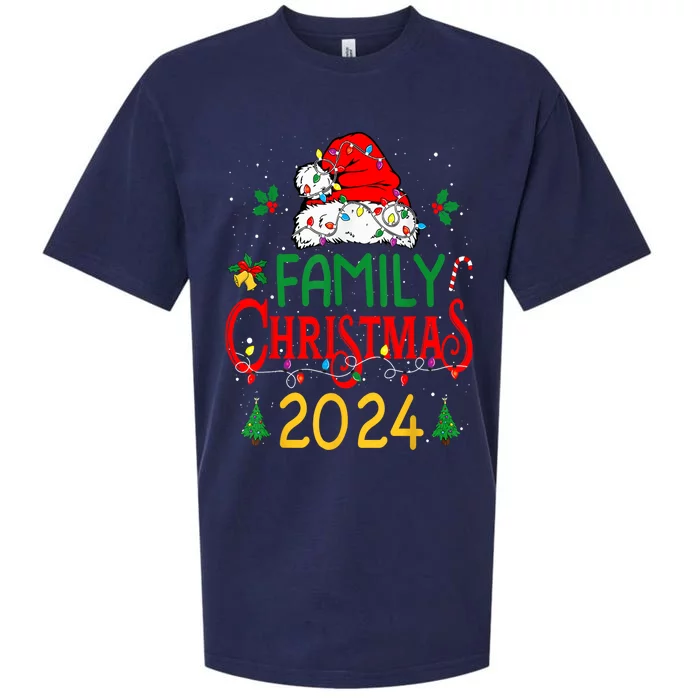 Xmas Outfits Team Santa Elf Squad Family 2024 Christmas Matching Gift Sueded Cloud Jersey T-Shirt