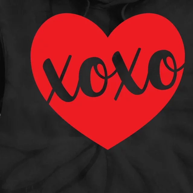 Xoxo Valentines Heart Tie Dye Hoodie