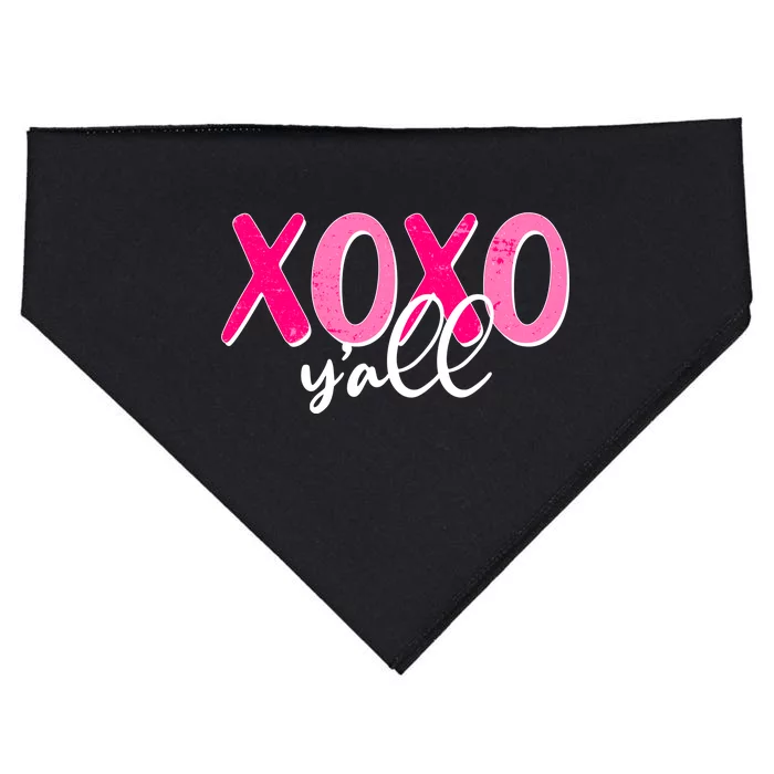 XOXO Y'all Valentines Day USA-Made Doggie Bandana