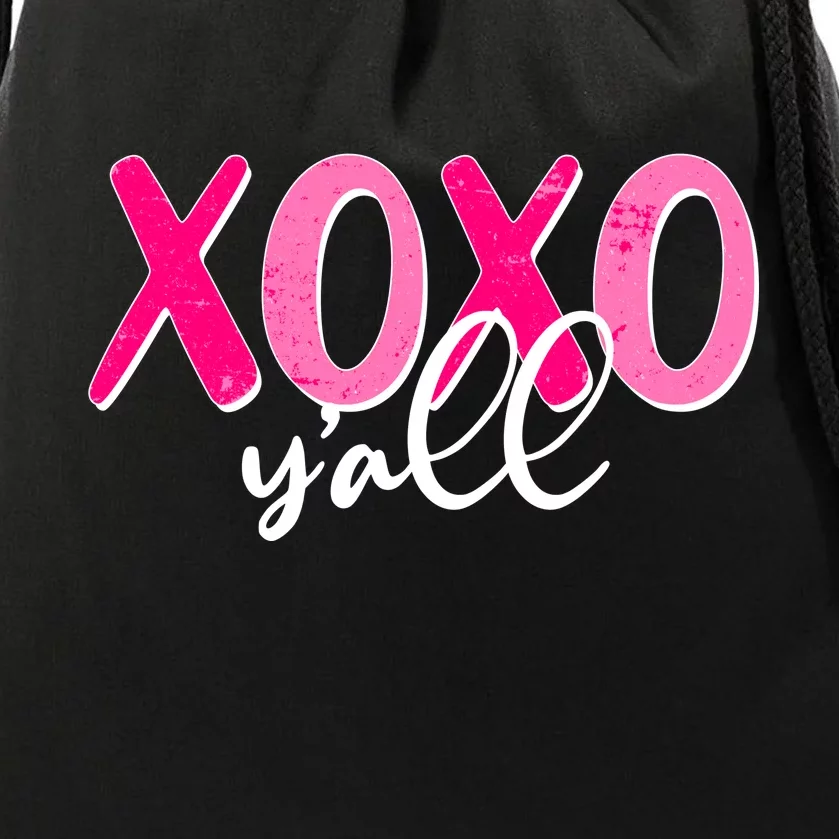 XOXO Y'all Valentines Day Drawstring Bag